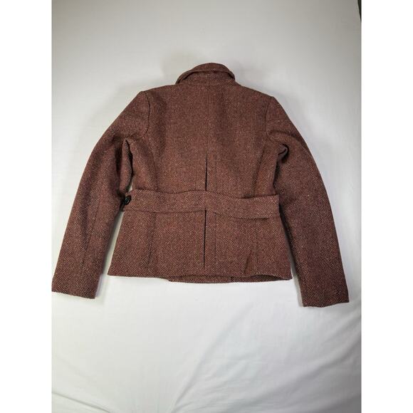 Gap Tweed Pea Coat Double-breasted Wool Blend Women's Size 4 - Picture 9 of 11